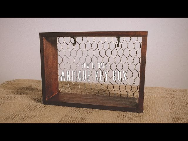 簡単DIY|インテリアで最強に使える木箱リメイクキーボックス
