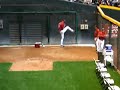 Clip Randy Johnson warming up in bullpen Video