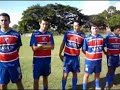 Equipes em fila para execu��o do hino