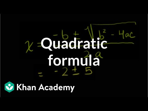 How to use the quadratic formula