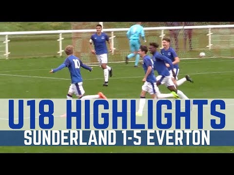 Video: U18S HIGHLIGHTS: SUNDERLAND 1-5 EVERTON