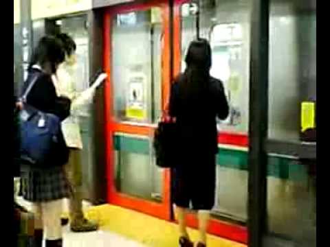 Subway in Tokyo,Japan (Tokyo Metro Namboku Line)