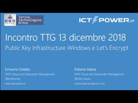 Meetup TTG - ICTPower 13 dec 2018 Torino