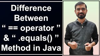 Difference Between == Operator And equals() Method In Java (Hindi)