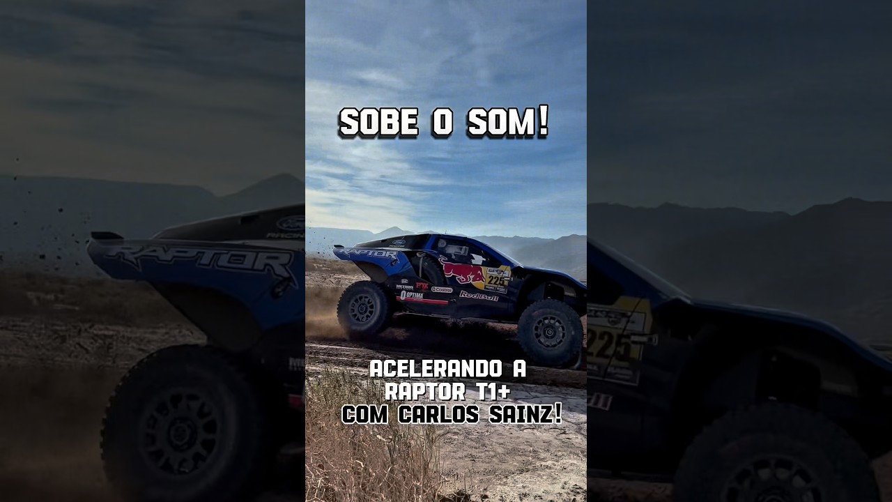 SOBE O SOM e vem SALTAR COMIGO com Carlos Sainz na Ford Raptor T1+!