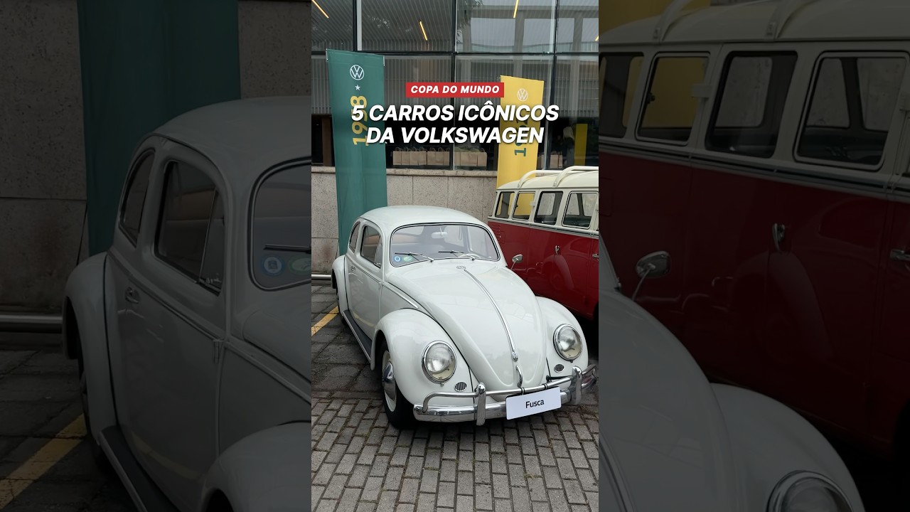 5 carros da Volkswagen que eram vendidos nos anos em que o Brasil foi campeão da Copa do Mundo
