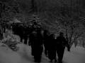 this is a gathering for the winter solstice and a wassail where toast is dipped into the drink and thrown through the orchard for next years crop.  the bowen island morris dancers did a thing to help out with the festivities