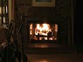 Crackling Christmas Season Fire in Fireplace