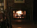 Crackling Christmas Season Fire in Fireplace