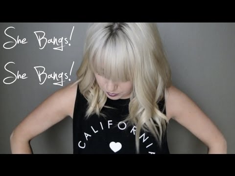 how to trim your own bangs