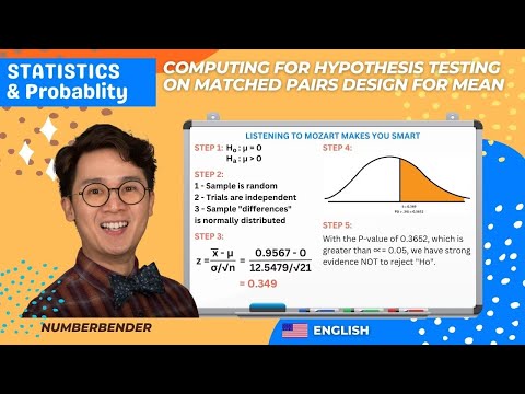 how to perform a matched pairs t test