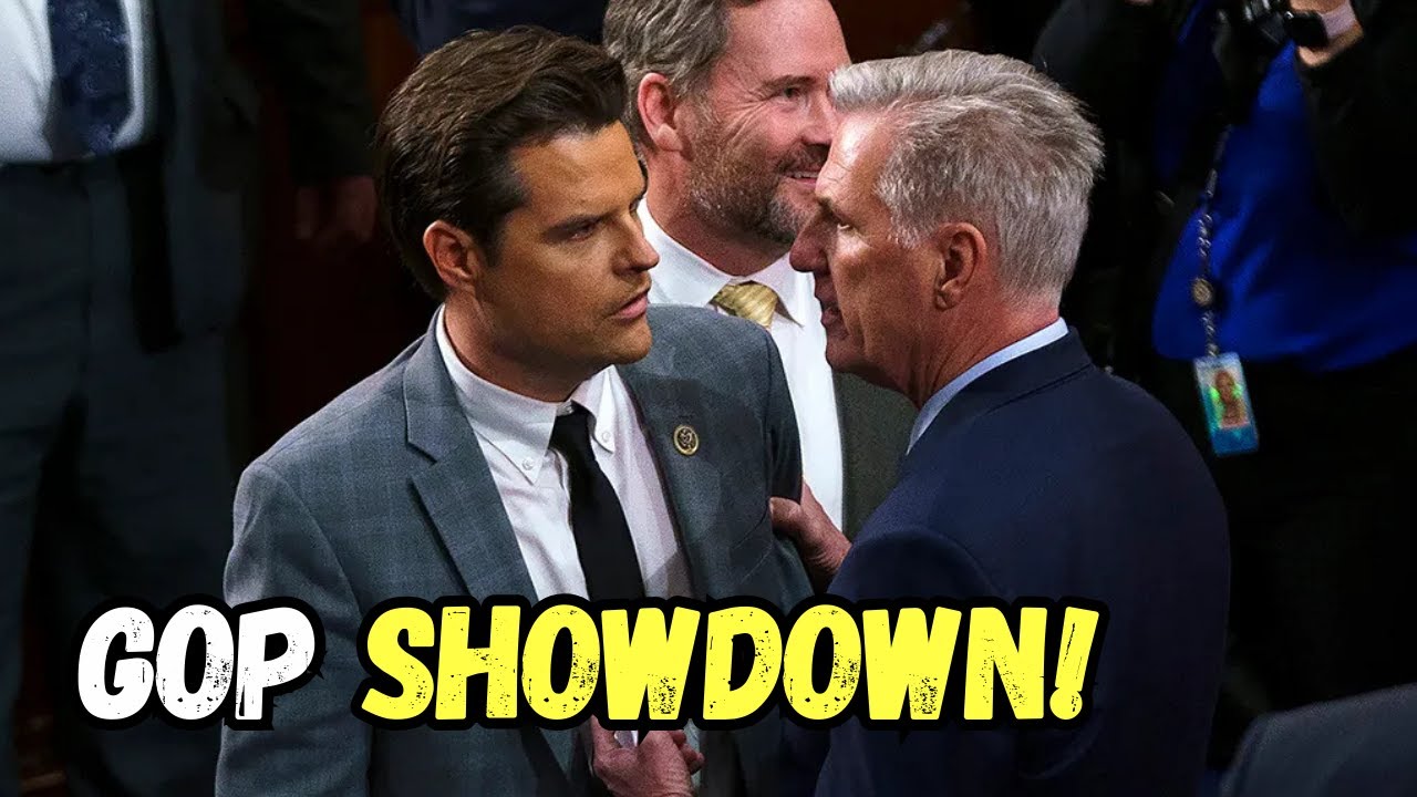 Thumbnail for Kevin McCarthy vs. Matt Gaetz's Bitter Feud  – Inside the GOP Conflict