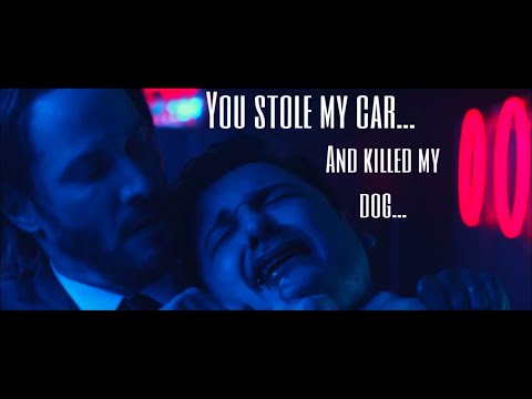 They stole his car and killed his dog | John wick Night club fight...