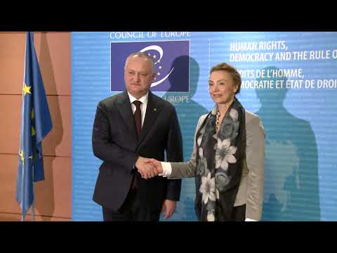 Șeful statului a avut o întrevedere cu Secretarul General al Consiliului Europei