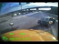 School bus crashes into car - accident, bus, crash, idiot, school bus