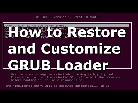 how to rebuild grub ubuntu
