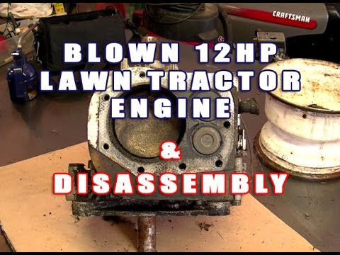 Blown Up Briggs & Stratton Lawn Tractor Engine & Disassembly