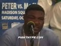 FH VIDEO: PETER-MCCLINE POST-FIGHT PRESS CONFERENCE