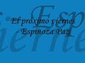 el proximo viernes - Espinoza paz con letra