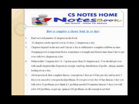 how to study for c.s executive exam