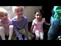 Karina on her first day of dance school with her 2 friends Julia and Keira. Almost 4 years old.