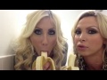 Nikki and Puma eat a banana - YouTube