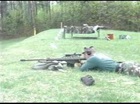 barrett - USMC Scout Sniper Instructor School Terminal Ballistics Demonstration of the Barrett M82A1A SASR Sound is out of sync I am to lazy to reupload the video so h...