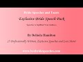 Bride Wedding Speech - Don't Stress Out Just Relax