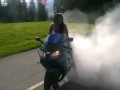 Girl does a little burnout 2 ***Club Vollaweck***