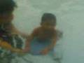 Joshua by the pool