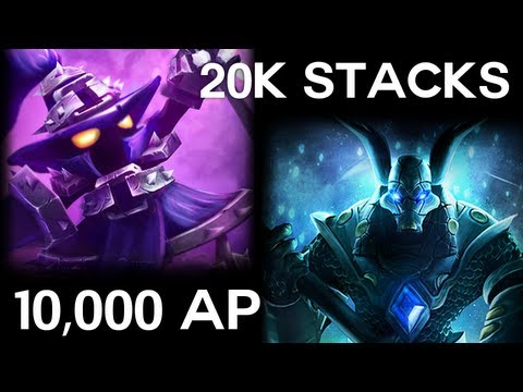 Veigar Highest AP 10,000 Record, 18k Stacks Nasus, 9 Hour game, 12,000 CS