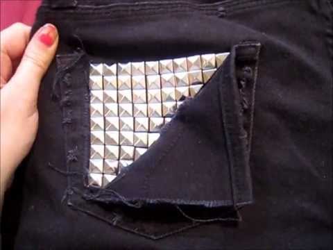 how to fasten pyramid studs