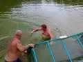 Landing a Massive Arapaima in Thailand. Landing a Massive Arapaima in Thailand.