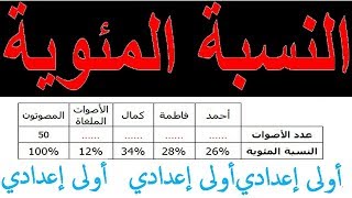 الرياضيات الأولى إعدادي - النسبة المئوية تمرين 12