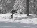 Snowboarding in troodos mountains - cyprus