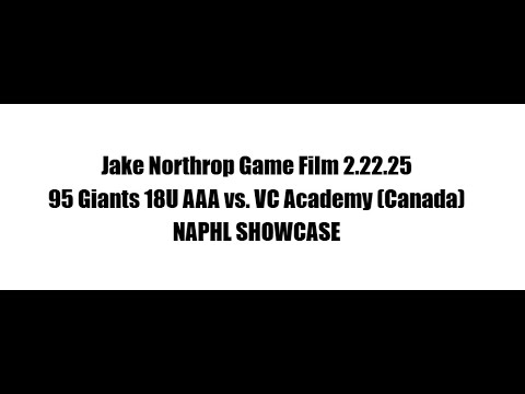 Jake Northrop Game Film 2.22.25