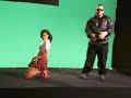 Leilene on the set of Belly and nina sky video