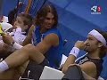 Momentos de rafa nadal en el partido ferrer vs bruguera