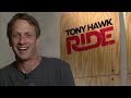 For complete story: www.smalllinks.com Professional skateboarder Tony Hawk gives a sneak peak into his new video game 'RIDE' from Activision.