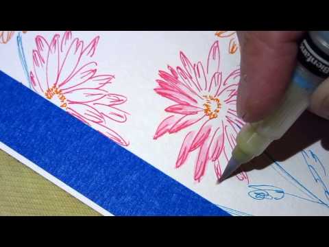 pen with water, art class lesson plan