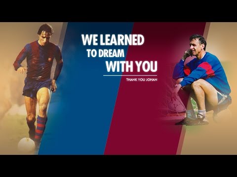 Video: Barcelona pay beautiful tribute to Johan Cruyff on the anniversary of his death