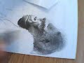 ACEO Speed Gorilla Pencil Drawing