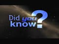 NOVA scienceNOW | Did You Know?