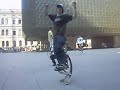 Jumping boots in Prague
