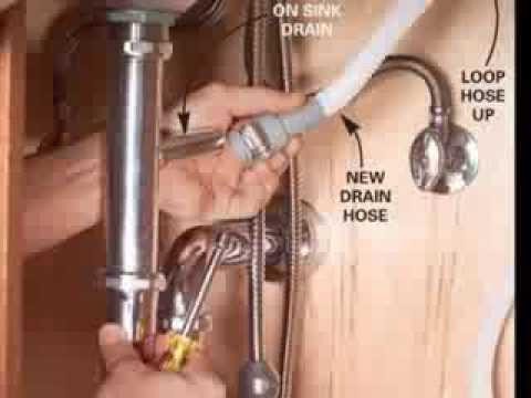 how to drain dishwasher hose