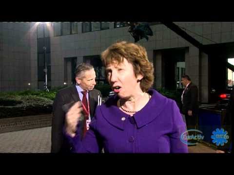 EUX.TV - Arriving at the European Summit in Brussels on Thursday, EU Foreign Policy Chief Catherine Ashton discusses the need for stronger partnerships with the rest ...