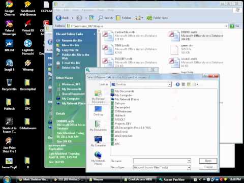 how to provide password to ms access database
