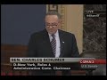 Schumer on Stimulus Package 1 (Final Passage)