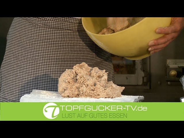 Stufe1 zur Herstellung des Natursauerteiges für das Brotrezept zum Dinkelvollkornbrot