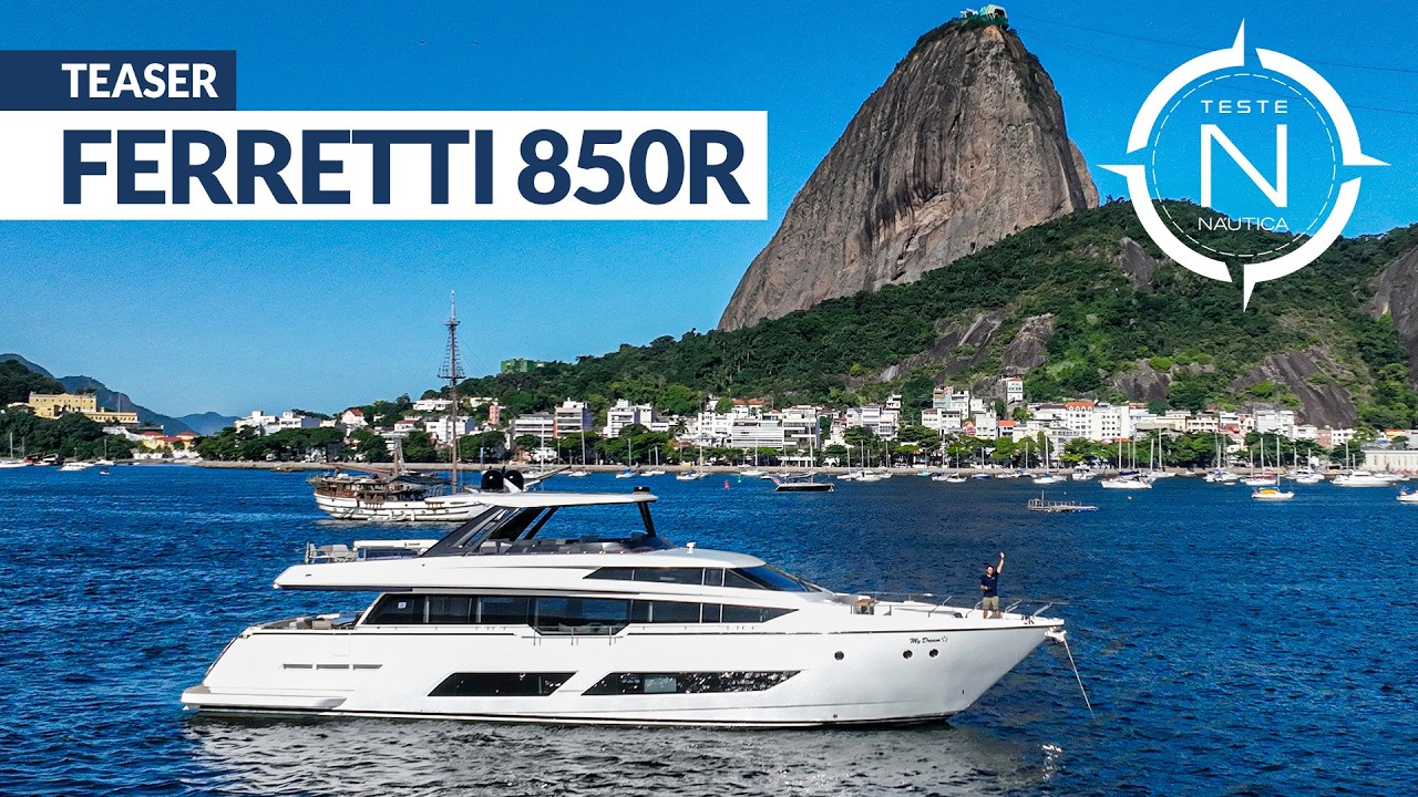 Teaser Ferretti Yachts 850R | TESTE NÁUTICA